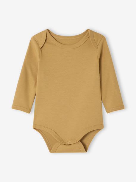 Lot de 5 bodies naissance avec ouverture américaine kaki - vertbaudet enfant 