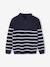 Gestreept sweater met lange mouwen voor jongens marineblauw - vertbaudet enfant 