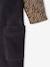 Ensemble fille tee-shirt et salopette velours anthracite - vertbaudet enfant 