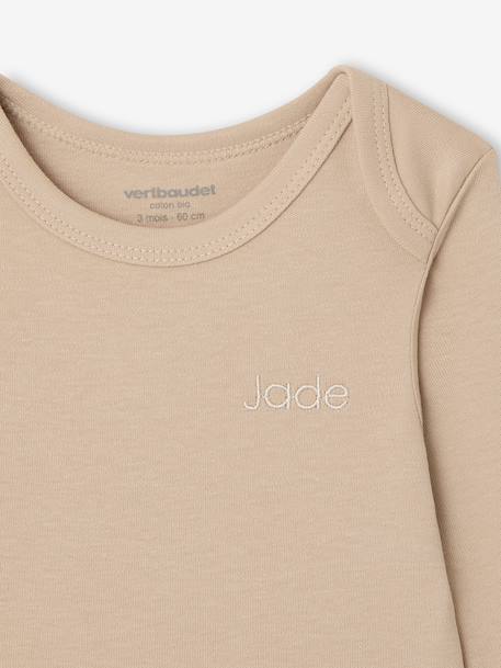 Set van 3 body's voor pasgeborenen in pointelle en interlock breisel ecru - vertbaudet enfant 