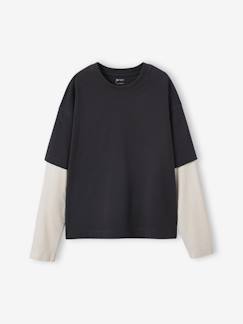 -T-shirt garçon effet 2 en 1