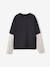 T-shirt garçon effet 2 en 1 anthracite - vertbaudet enfant 