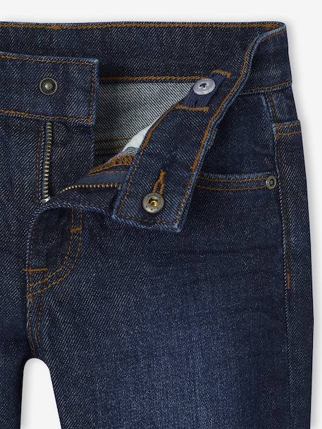 Jean garçon droit à revers denim brut - vertbaudet enfant 