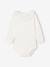 Lot de 2 bodies naissance unis avec col volanté imprimé rose - vertbaudet enfant 