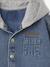 Personaliseerbaar denim hemd voor baby's met capuchon stone - vertbaudet enfant 