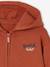 Sweater met rits en capuchon met jongensprint roest - vertbaudet enfant 