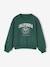 Oversized sweater sportief voor meisjes groen - vertbaudet enfant 