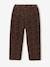 Pantalon fille velours forme loose bordeaux+chocolat+vieux rose - vertbaudet enfant 
