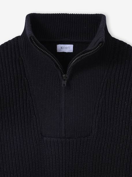 Pull garçon col camionneur anthracite - vertbaudet enfant 