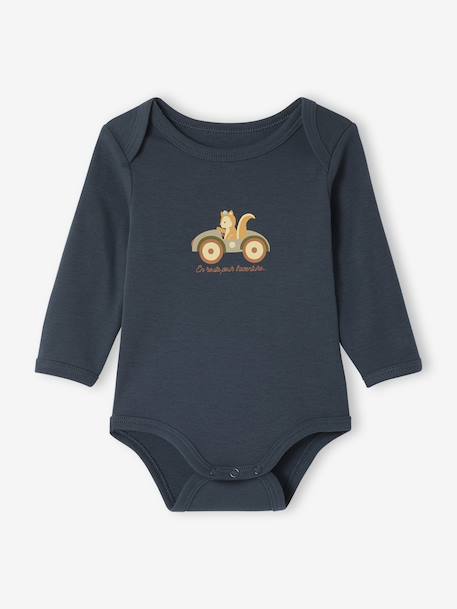 Set van 5 body's voor pasgeborenen met Amerikaanse opening kaki - vertbaudet enfant 