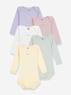 -Set van 5 body's met lange mouwen dagen van de week baby PETIT BATEAU 