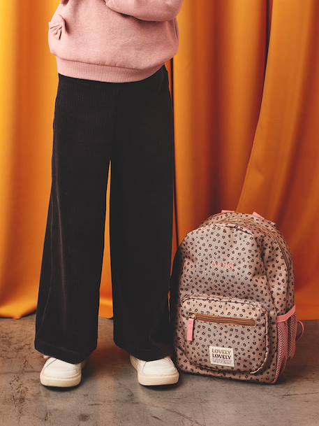 Sac à dos maternelle personnalisable imprimé léopard beige - vertbaudet enfant 
