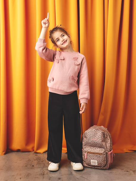 Sweat avec noeuds en relief fille blush - vertbaudet enfant 
