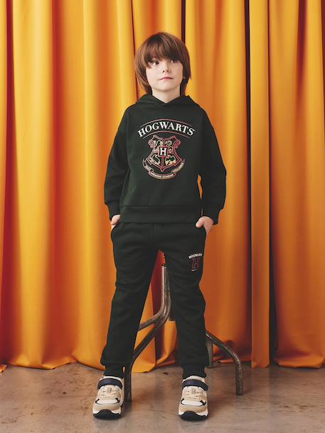Ensemble sport garçon sweat + pantalon Harry Potter en molleton vert sapin - vertbaudet enfant 