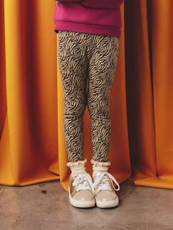 Meisje-Legging-Meisjeslegging met fleecevoering