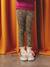 Meisjeslegging met fleecevoering Bruin met print+chocoladebruin+donkergrijs+grijs, bedrukt+inktblauw+rozenhout - vertbaudet enfant 
