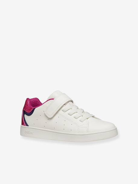 Lage baskets voor meisjes Eclyper Junior GEOX fuchsia - vertbaudet enfant 