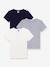 Lot 3 tee-shirts enfant en coton Uni manches courtes blanc - vertbaudet enfant 