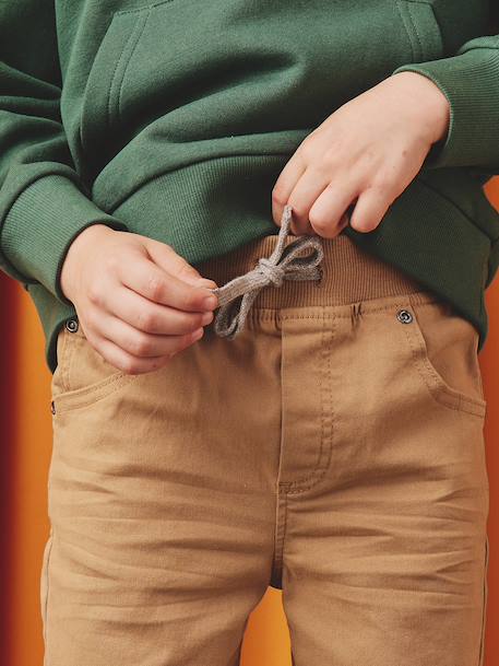 Jongensjoggingbroek, eenvoudig aan te trekken antraciet+grijsblauw+karamel - vertbaudet enfant 