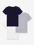 Lot 3 tee-shirts enfant en coton Uni manches courtes blanc - vertbaudet enfant 
