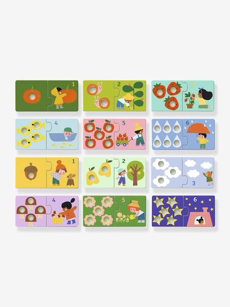 Puzzle Duo premiers chiffres vert - vertbaudet enfant 