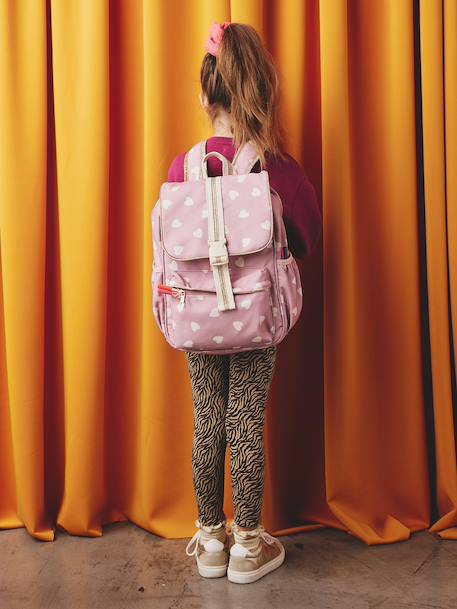 Sac à dos fille coeurs mauve - vertbaudet enfant 