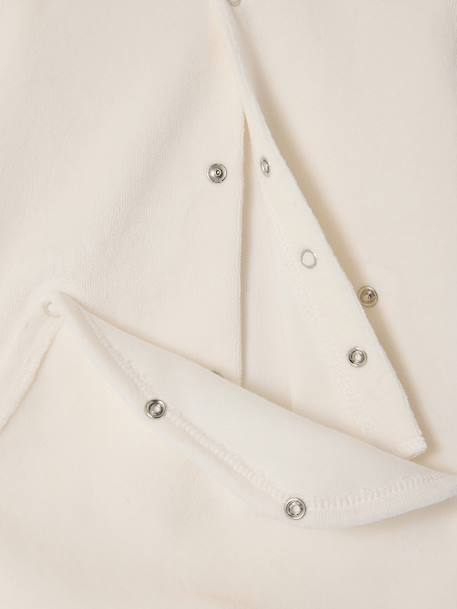 Lot de 2 pyjamas naissance garçon en velours personnalisable écru - vertbaudet enfant 