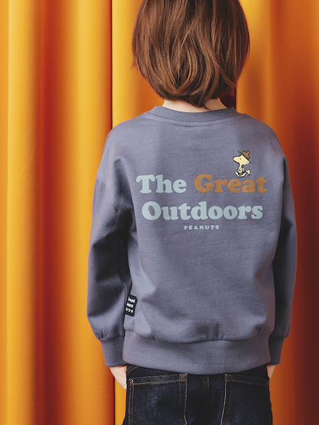 Snoopy Peanuts® sweater voor jongens jeansblauw - vertbaudet enfant 