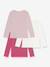 Lot 3 tee-shirts fille en coton manches longues rose - vertbaudet enfant 