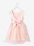 Robe cérémonie fille satin et tulle BEIGE POUDRE+BLANC+bleu ciel - vertbaudet enfant 