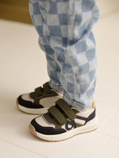 Chaussures-Chaussures bébé 17-26-Marche fille 19-26-Baskets enfant garçon synthétique à scratchs