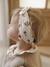 Ensemble robe gilet bandeau bébé fille vanille+vieux rose - vertbaudet enfant 
