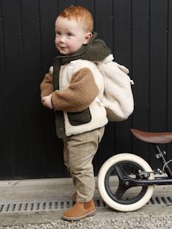 Baby-Mantels, combipakje, engelennestje-Sherpa mantel met capuchon voor baby 