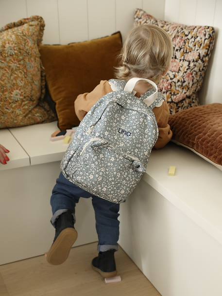 Sac à dos fille maternelle personnalisable animation oreilles ourson vert sauge - vertbaudet enfant 