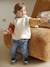 Babyset sweater met capuchon + jeans meerkleurig - vertbaudet enfant 
