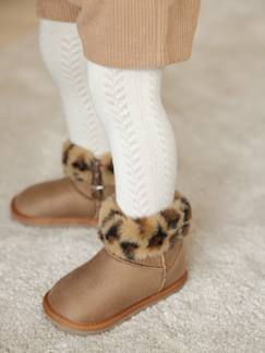 Chaussures-Boots déperlantes zippées fourrées bébé