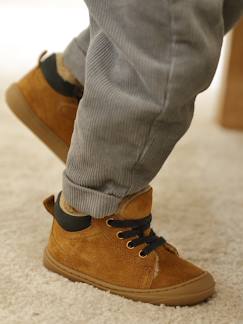 Schoenen-Baby schoenen 17-26-Leren babylaarsjes met veters voor de eerste stapjes