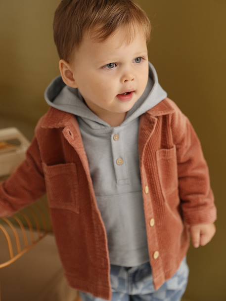Bébé-Surchemise bébé en velours seersucker