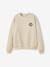 Sweat University fille lettres glitter au dos écru - vertbaudet enfant 