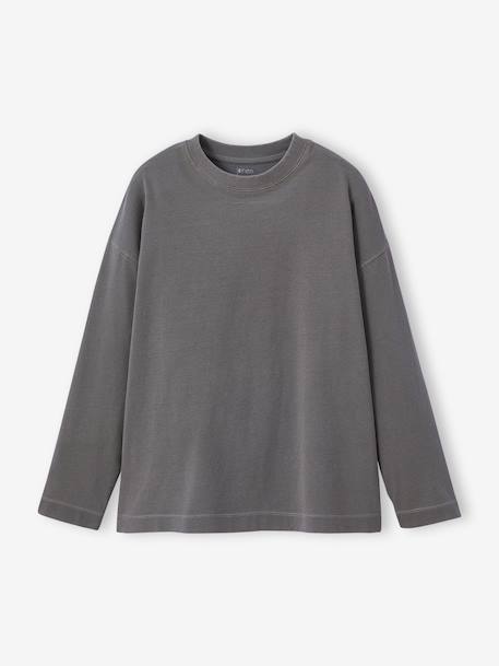 Set van 2 t-shirts met verwassen effect voor jongens JONEN ecru - vertbaudet enfant 