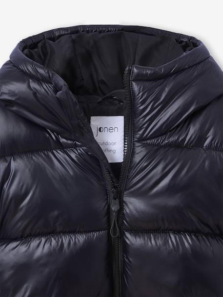 Puffy donsjack JONEN antraciet+kaki - vertbaudet enfant 