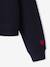 Sweat col polo fille marine - vertbaudet enfant 