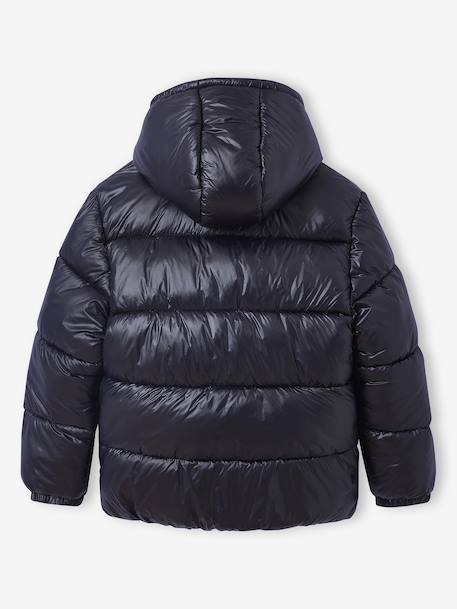 Puffy donsjack JONEN antraciet+kaki - vertbaudet enfant 