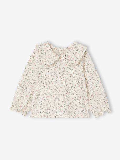 Babypakje T-shirt + salopet + haarband + knuffel roze (poederkleur) - vertbaudet enfant 