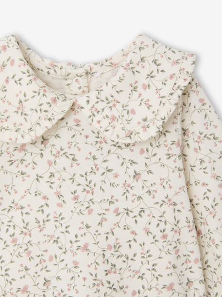 Babypakje T-shirt + salopet + haarband + knuffel roze (poederkleur) - vertbaudet enfant 