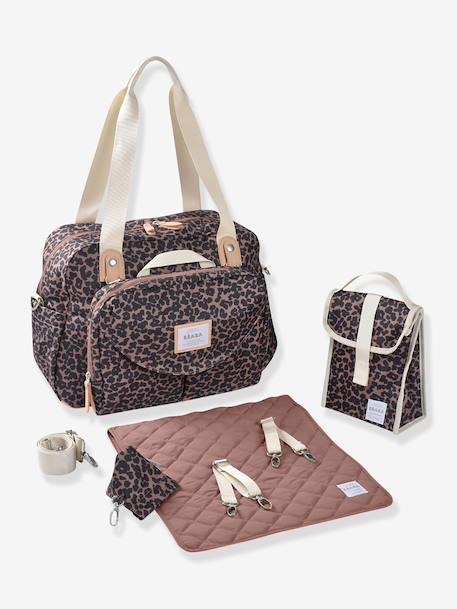 Sac à langer Genève II BLEU MARINE+gris chiné+marron imprimé+Vert sauge - vertbaudet enfant 