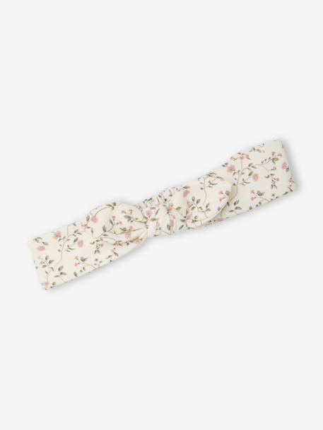 Babypakje T-shirt + salopet + haarband + knuffel roze (poederkleur) - vertbaudet enfant 