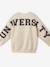 Sweat University fille lettres glitter au dos écru - vertbaudet enfant 