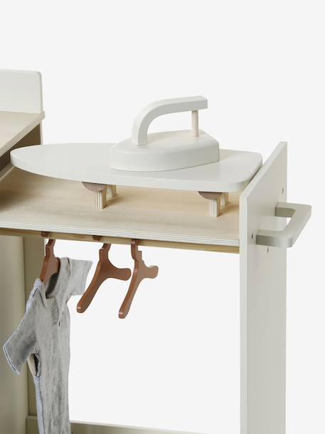 Machine à laver et à repasser avec accessoires en bois FSC® écru - vertbaudet enfant 
