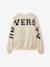 Sweat University fille lettres glitter au dos écru - vertbaudet enfant 